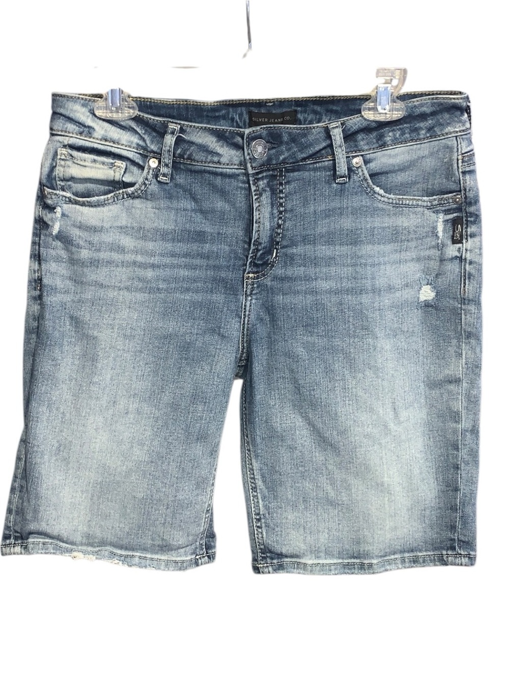 Silver Jeans Suki Bermuda Blue Denim Jean Shorts 31/9